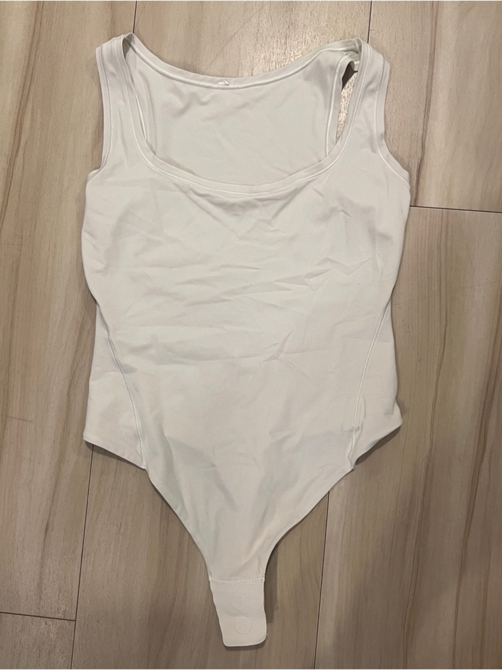 Lululemon White Sleeveless Bodysuit - size XS